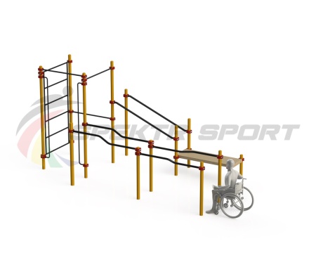 Купить Спортивный комплекс для инвалидов-колясочников WRK-D16_76mm в Ноябрьске 